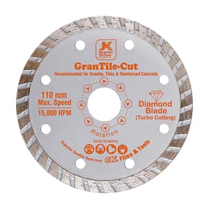 JK Turbo 4 inch / 110 mm Diamond Cutting Blades (Grantile Cut), SD9060246