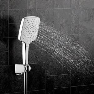Kohler Rain Duet Square Hand Shower Without Hose In Polished Chrome Finish, K-97009IN-CP
