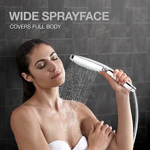 Kohler Rain Duet Square Hand Shower Without Hose In Polished Chrome Finish, K-97009IN-CP