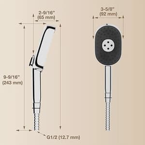 Kohler Statement Multi-Function Oblong Hand Shower With Katalyst Technology In Polished Chrome Finish, K-26284IN-CP