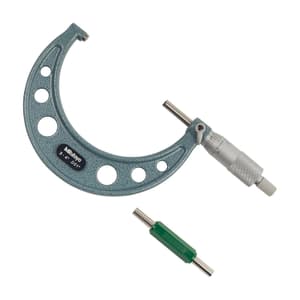 Mitutoyo 3 - 4 inch Outside Micrometer with Ratchet Stop, 103-180