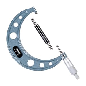 Mitutoyo 4 - 5 inch Outside Micrometer with Ratchet Stop, 103-181