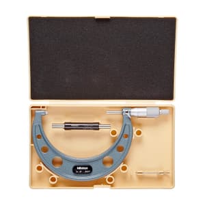 Mitutoyo 4 - 5 inch Outside Micrometer with Ratchet Stop, 103-181