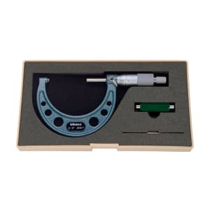 Mitutoyo 2 - 3 inch Outside Micrometer with Ratchet Stop, 103-217