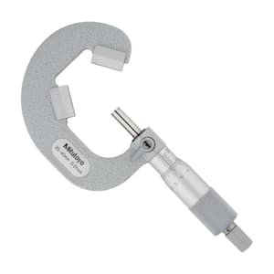 Mitutoyo 25 - 40 mm V-Anvil Micrometer with Carbide Tip (3 Flute), 114-103