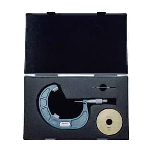 Mitutoyo 85 - 100 mm V-Anvil Micrometer with Carbide Tip (3 Flute), 114-107