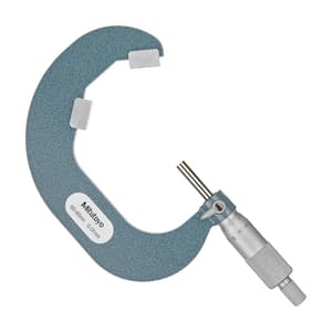 Mitutoyo 65 - 85 mm V-Anvil Micrometer with Carbide Tip (5 Flute), 114-124