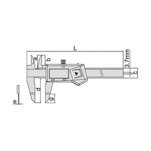 Insize 150 mm / 6 inch Digital Blade Calipers, 1188-150 A