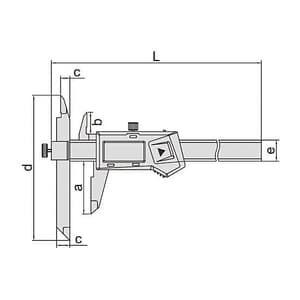 Insize 150 mm / 6 inch Digital Offset Calipers, 1186-150 A