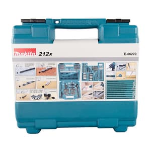 Makita Drill & Screwdriver Bit Set (Pack of 212 Pcs), E-06270