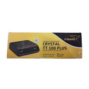 V-Guard 90-290V Voltage Stabilizer With Digital Display For 140 cm (55") Smart/LED TV & Set Top Box, Crystal TT 100 Plus
