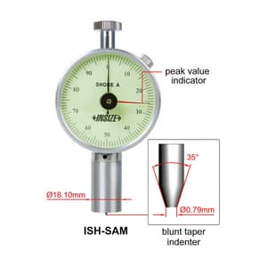 Insize 10-90HA Range Shore Durometer Measurement, ISH-SAM