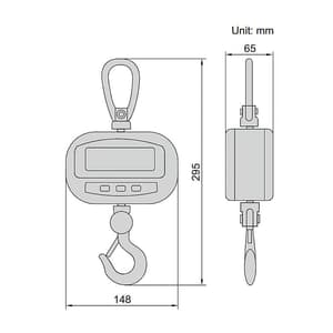 Insize 50 kg Electronic Crane Scales (Economic Type), 8202-50KG