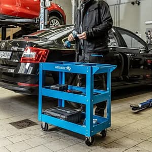 Hogert 730 x 384 x 80 mm Tool trolley (3 Levels), HT7G570