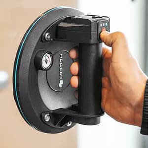 Hogert 200 mm Cordless Suction Cup with Pressure Gauge, HT3B340