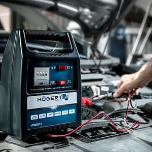 Hogert 6V – 12V Electronic Battery Charger, HT8G614