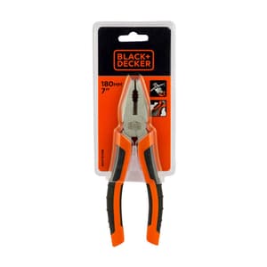 Black+Decker 7 inch / 180 mm Combination Pliers, BDHT81588