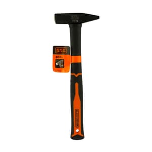 Black+Decker 300 Gms Metal Fiberglass Handle Din Hammer, BDHT51394