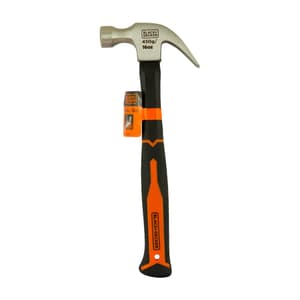 Black+Decker 560 Gms / 20 Oz Fiberglass Handle Claw Hammer, BDHT51397