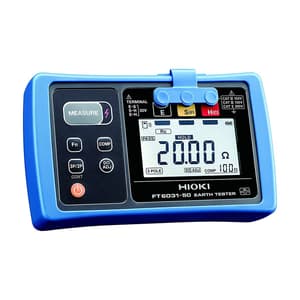 Hioki 0 - 30.0 V rms Digital Earth Tester With IP67 Dustproof & Waterproof Protection, FT6031-50