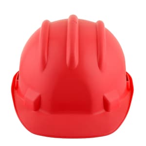 Karam ISI Marked Shelmet Ratchet Type Safety Helmet With Plastic Cradle (Red), PN521