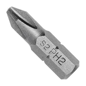 Hogert PH1 x 25 mm Length Phillips Screwdriver Bits (Pack of 5 Pcs), HT1S301
