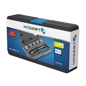 Hogert 8.5 inch / 220 mm 6 Pcs Interchangeable Crimping Plier Set, HT1P176