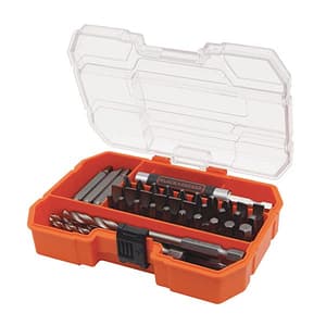 Black & Decker Screwdriver Bits & Drill Bits Set (Pack of 45 pcs), A7234-XJ