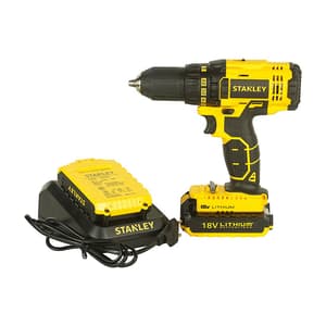 Stanley 18V / 1.3 Ah / 13mm Li-Ion Cordless Drill Driver With 2 Batteries & Charger, SCD20C2K