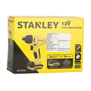 Stanley 10.8V / 1.5 Ah Li-ion Cordless Impact Drill Driver With Battery & Charger, SCI121S2