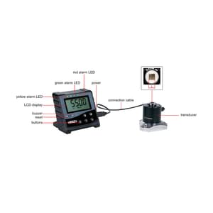 Insize 220 - 2200 nm Digital Torque Tester (1 Inch Sq. Drive), IST-TT2200