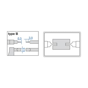 Insize 0 - 25 mm Digital Blade Micrometer / Snap Gauge (Type B), 3352-252