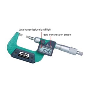 Insize 25 - 50 mm Digital Blade Micrometer (Type A), 3532-50A