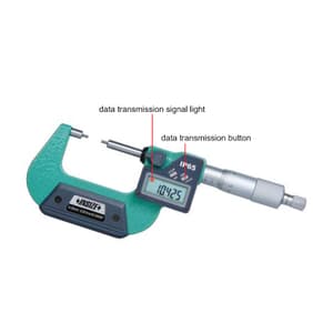 Insize 0 - 25 mm Digital Spline Micrometer (Type A), 3533-25A
