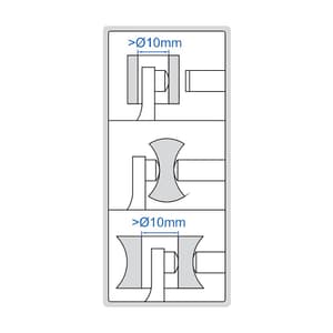 Insize 0 - 25 mm Digital Spherical Anvil Tube Micrometer (Type B), 3560-25SA