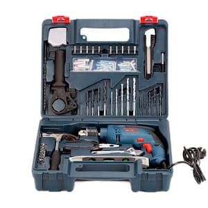 Bosch 13mm 600W Professional Impact Drill (With 100 pcs Accessory Set), GSB 13 RE Kit