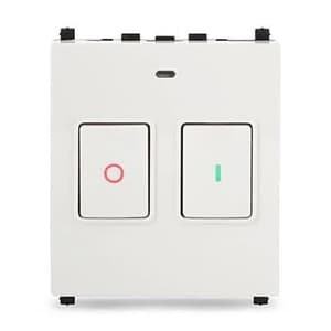 Schneider Electric Zencelo 25 Amp Motor Starter 2 Module Switch (Pack of 10 Pcs), IN8425MS