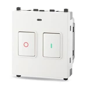 Schneider Electric Zencelo 25 Amp Motor Starter 2 Module Switch (Pack of 10 Pcs), IN8425MS