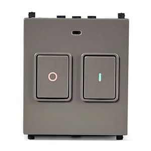 Schneider Electric Zencelo 25 Amp Motor Starter 2 Module Switch (Pack of 10 Pcs), IN8425MS(BZ)