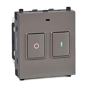Schneider Electric Zencelo 25 Amp Motor Starter 2 Module Switch (Pack of 10 Pcs), IN8425MS(BZ)