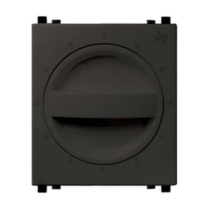 Schneider Electric Zencelo 2 Module 5 Speeds Control - Dark Grey (Pack of 5 Pcs), IN84SFR(BZ)