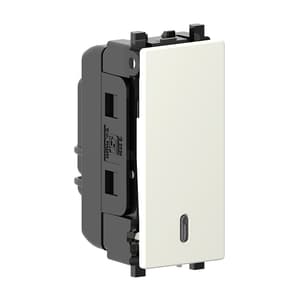 Schneider Electric Zencelo 6 Amp Momentary Switch - White (Pack of 10 Pcs), IN8487