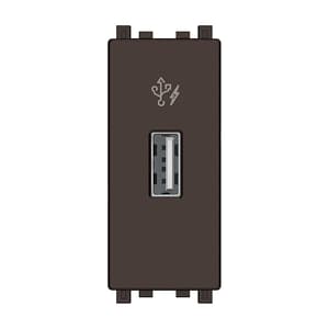 Schneider Electric Opale 2.1 Amp 1 Module USB Charger - Dark Grey (Pack of 10 Pcs), IN8431USB_BZ