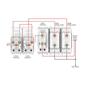 Schneider Electric Zencelo Do Not Disturb Panel - White (Pack of 10 Pcs), INH8451