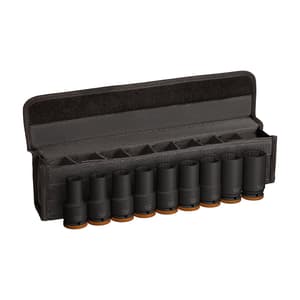 Bosch 9 Pcs 3/4 Inch Sq. Drive PRO Deep Impact Socket Set, 2 608 003 042
