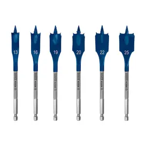 Bosch 6 Pcs Expert Self Cut Speed Spade Drill Bit Set, 2 608 900 333