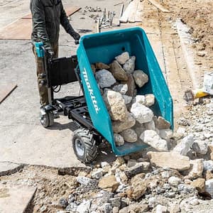 Makita 300 kg Load Capacity 18V X2 (36V) LXT BL Battery Powered 4 Wheel Wheelbarrow (Bare Tool), DCU602Z