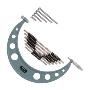 Mitutoyo 6 - 12 inch Interchangeable Anvil Outside Micrometer, 104-138