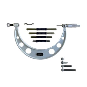 Mitutoyo 100 - 200 mm Interchangeable Anvil Outside Micrometer, 104-140A