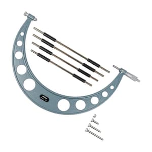 Mitutoyo 0 - 100 mm Interchangeable Anvil Outside Micrometer, 104-139A